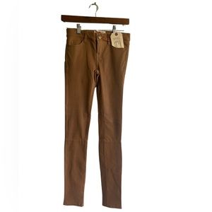 Current Elliot Lamb leather exterior skinny pants size 0/25‎